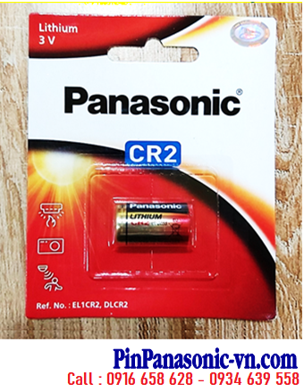 Panasonic CR-2W/1BE; Pin 3v lithium Panasonic CR-2W/1BE CR15H270 chính hãng (Loại Vỉ 1viên) MẪU MỚI 